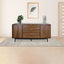 CREDENZA NOGAL BEAT CRED0903743 PORTOFINO | Credenza Ocasional para Sala Comedor | Melamina | Estructura Metálica | Interior - CRED0903743 - Mundo In - NOGAL BEAT - Credenza
