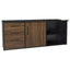 CREDENZA NOGAL BEAT KOV - C 120 | Credenza para Escritorio Semiejecutivo de Oficina | 3 Cajones | Melamina | Interior - KoV - C 1.20 x .40 x .60 - ALBAR - NOGAL BEAT - Credenza