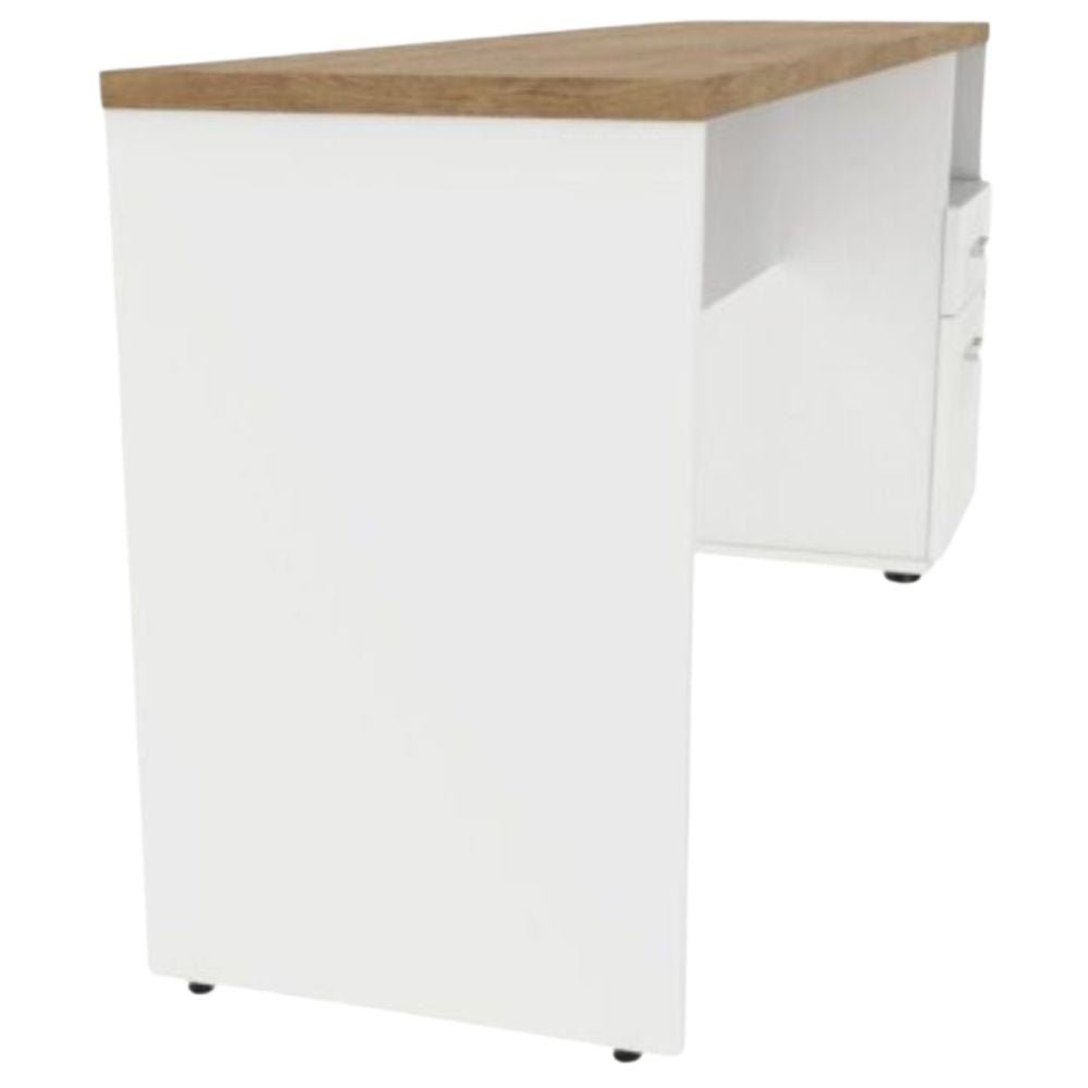 CREDENZA OFIK TRIZZA 606 | Credenza 236 | Estructura Acero | Regatón Nivelador | Melamina | Tapones Protectores | Interior - 606 - OFIK - NOGAL BEAT - Credenza