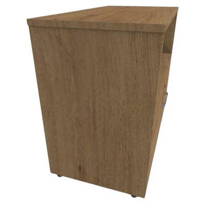 CREDENZA OFIK URBAN 887 | Credenza con Cajón 603 | Melamina | Niveladores | Resistentes Impactos | Jaladera Metal | Chapa | Interior - 887 - OFIK - NOGAL BEAT - Credenza