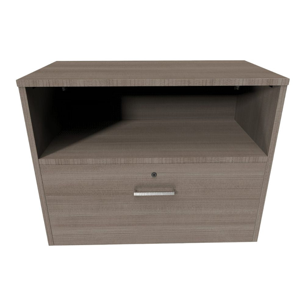 Credenza para Escuela - OFIK URBAN 887 - Varios Colores - 1 entrepaño y 1 Cajón - 887 - Ofik - NOGAL BEAT - Credenza
