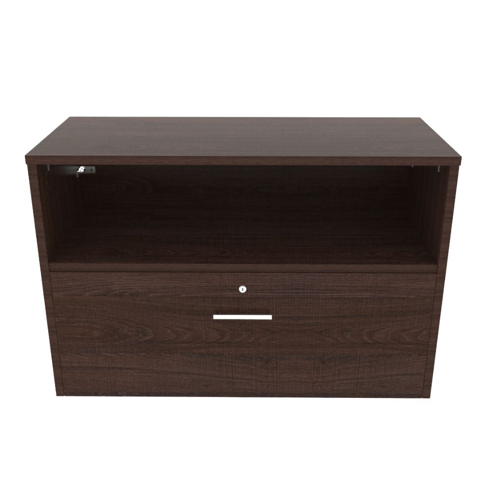 Credenza para Escuela - OFIK URBAN 887 - Varios Colores - 1 entrepaño y 1 Cajón - 887 - Ofik - NOGAL BEAT - Credenza