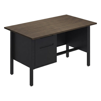 Escritorio 2 Gavetas para Oficina - GEBESA NOVA - Frente 120 cm - Mano Derecha - GAN210120R - GEBESA - NOGAL BEAT - Escritorio de Oficina