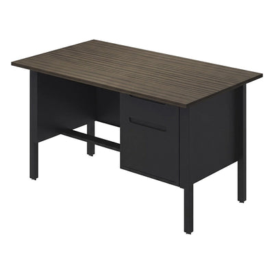 Escritorio 2 Gavetas para Oficina - GEBESA NOVA - Frente 120 cm - Mano Izquierda - GAN210120L - GEBESA - NOGAL BEAT - Escritorio de Oficina
