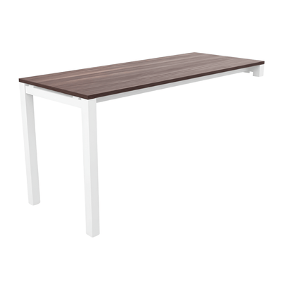 Escritorio de Oficina Ejecutivo - NOGAL BEAT HAMILTON 150 X 60 - Escritorio Sobre Credenza - Varios Colores - Acero Calibre 16 - Escritorio sobre credenza Hamilton 150x60 c/ cubierta 19mm - MOBILIARIO EN MOVIMIENTO - NOGAL BEAT - Escritorio