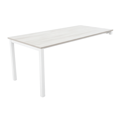 Escritorio de Oficina Ejecutivo - NOGAL BEAT HAMILTON 180 X 80 - Escritorio Sobre Credenza - Varios Colores - Acero Calibre 16 - Escritorio sobre credenza Hamilton 180x80 c/ cubierta 19mm - MOBILIARIO EN MOVIMIENTO - NOGAL BEAT - Escritorio