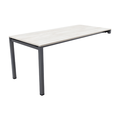 Escritorio de Oficina Ejecutivo - NOGAL BEAT HAMILTON 180 X 80 - Escritorio Sobre Credenza - Varios Colores - Acero Calibre 16 - Escritorio sobre credenza Hamilton 180x80 c/ cubierta 19mm - MOBILIARIO EN MOVIMIENTO - NOGAL BEAT - Escritorio