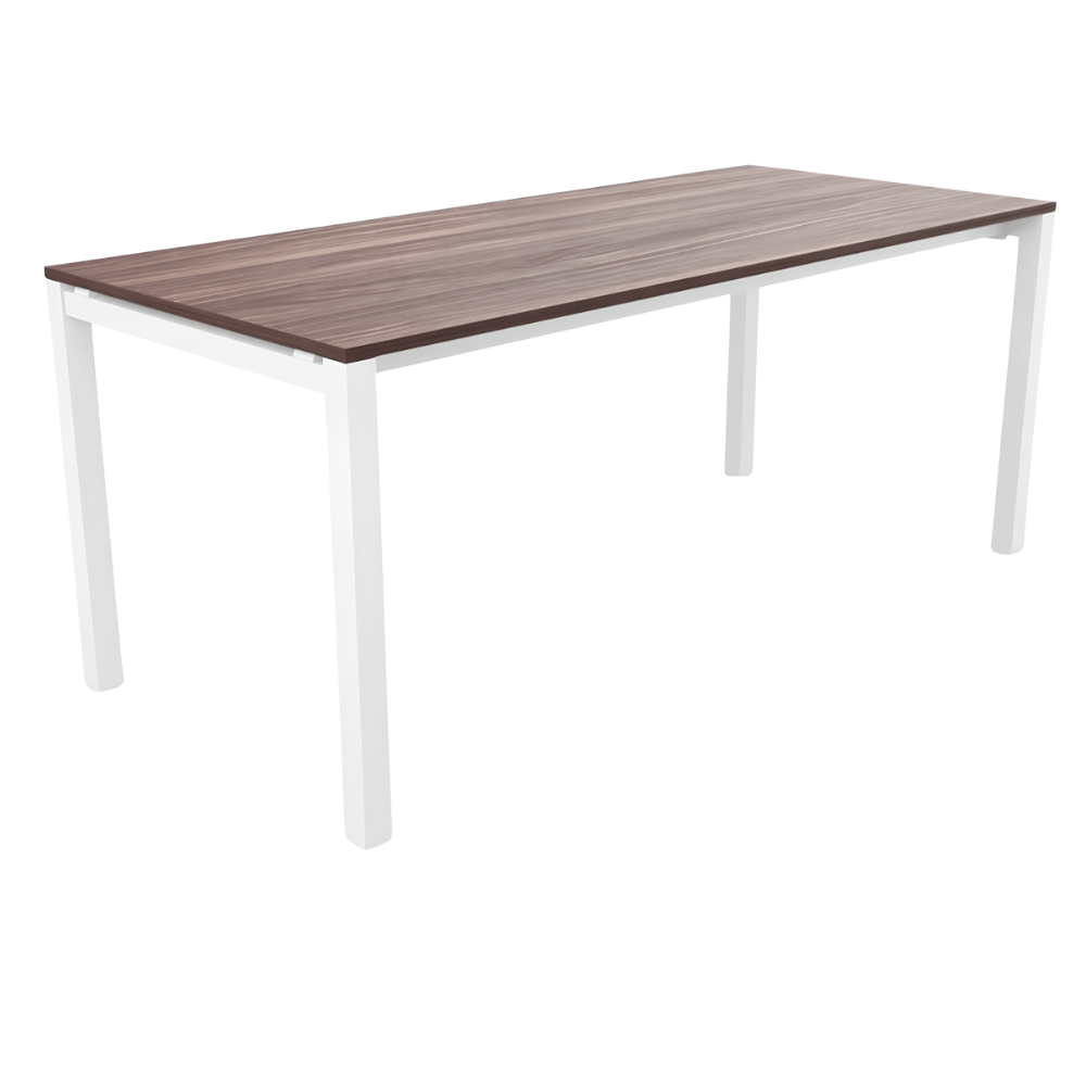 Escritorio de Oficina Ejecutivo - NOGAL BEAT HAMILTON 180 X 80 - Escritorio - Varios Colores - Acero Calibre 16 - Escritorio  Hamilton 180x80 Estructura c/ cubierta 19mm - MOBILIARIO EN MOVIMIENTO - NOGAL BEAT - Escritorio