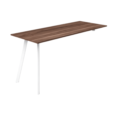 Escritorio de Oficina Ejecutivo - NOGAL BEAT SAINZ 150 X 60 - Escritorio Sobre Credenza - Varios Colores - Acero Calibre 16 - Escritorio sobre credenza Sainz 150x60 c/ cubierta 19mm - MOBILIARIO EN MOVIMIENTO - NOGAL BEAT - Escritorio