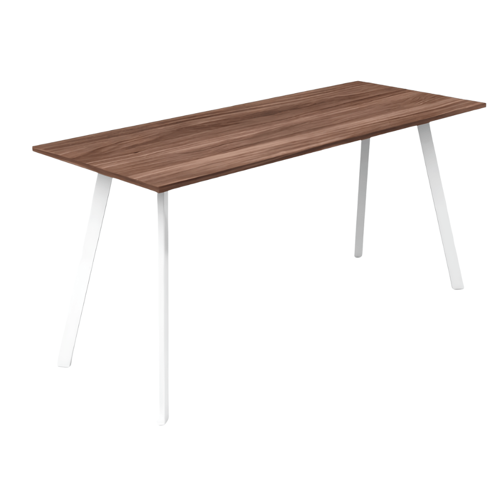 Escritorio de Oficina Ejecutivo - NOGAL BEAT SAINZ 150 X 60 - Escritorio - Varios Colores - Acero Calibre 16 - Escritorio Sainz 150x60 Estructura c/ cubierta 19mm - MOBILIARIO EN MOVIMIENTO - NOGAL BEAT - Escritorio