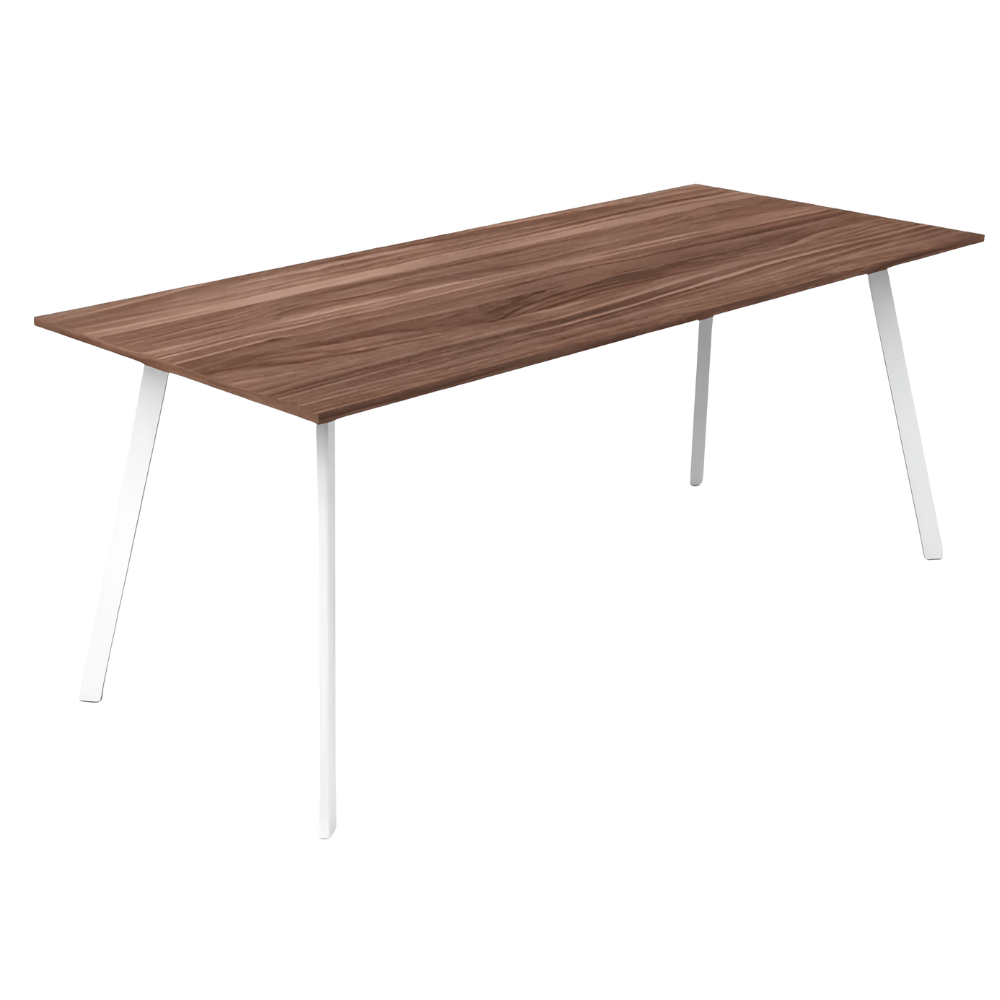 Escritorio de Oficina Ejecutivo - NOGAL BEAT SAINZ 180 X 80 - Escritorio - Varios Colores - Acero Calibre 16 - Escritorio Sainz 180X80 Estructura c/ cubierta 19mm - MOBILIARIO EN MOVIMIENTO - NOGAL BEAT - Escritorio