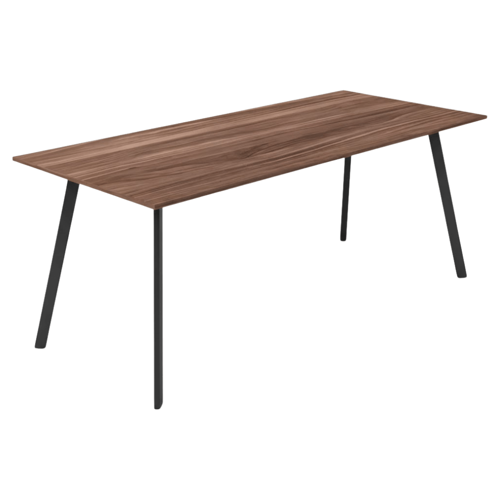 Escritorio de Oficina Ejecutivo - NOGAL BEAT SAINZ 180 X 80 - Escritorio - Varios Colores - Acero Calibre 16 - Escritorio Sainz 180X80 Estructura c/ cubierta 19mm - MOBILIARIO EN MOVIMIENTO - NOGAL BEAT - Escritorio