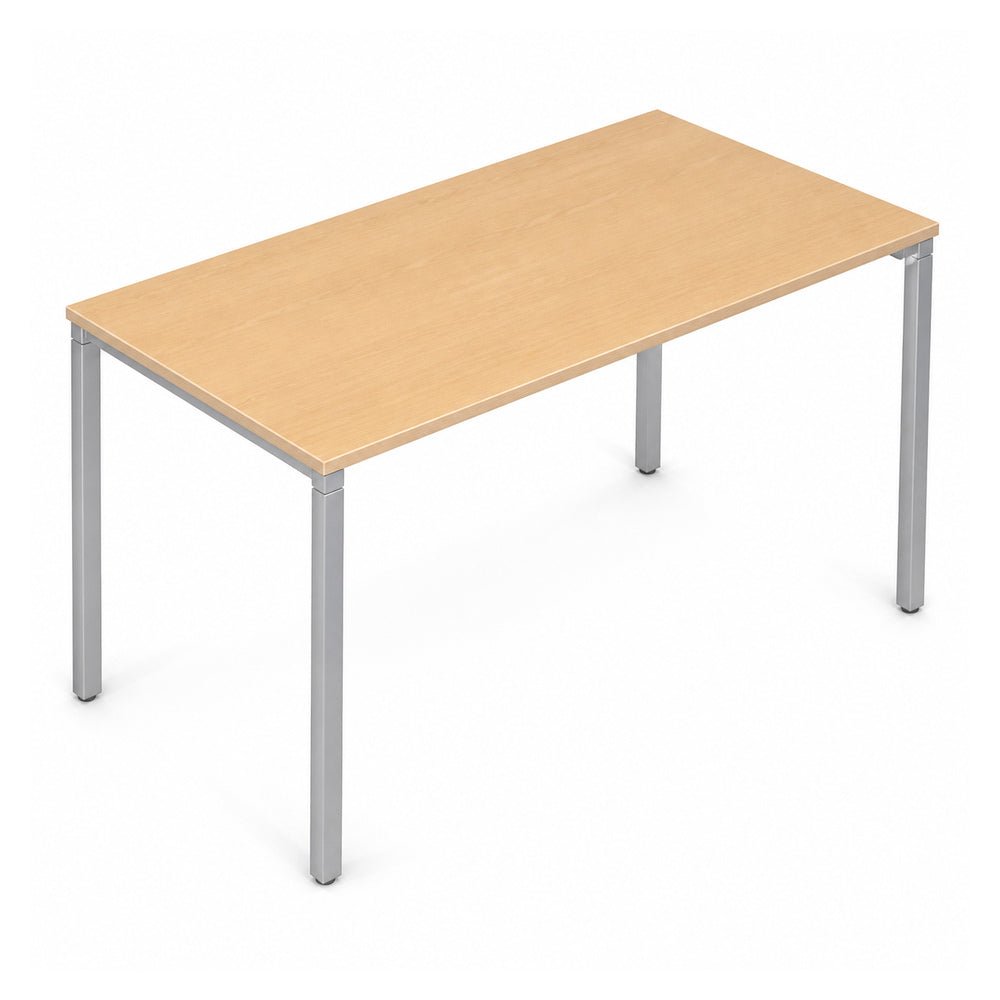 Escritorio de Oficina - VERSA READY - Varios Colores - 140 × 60 cm - Cubierta Melamina 28mm o LPAP 28mm - RE-104 - VERSA - NOGAL BEAT - Escritorio de Oficina