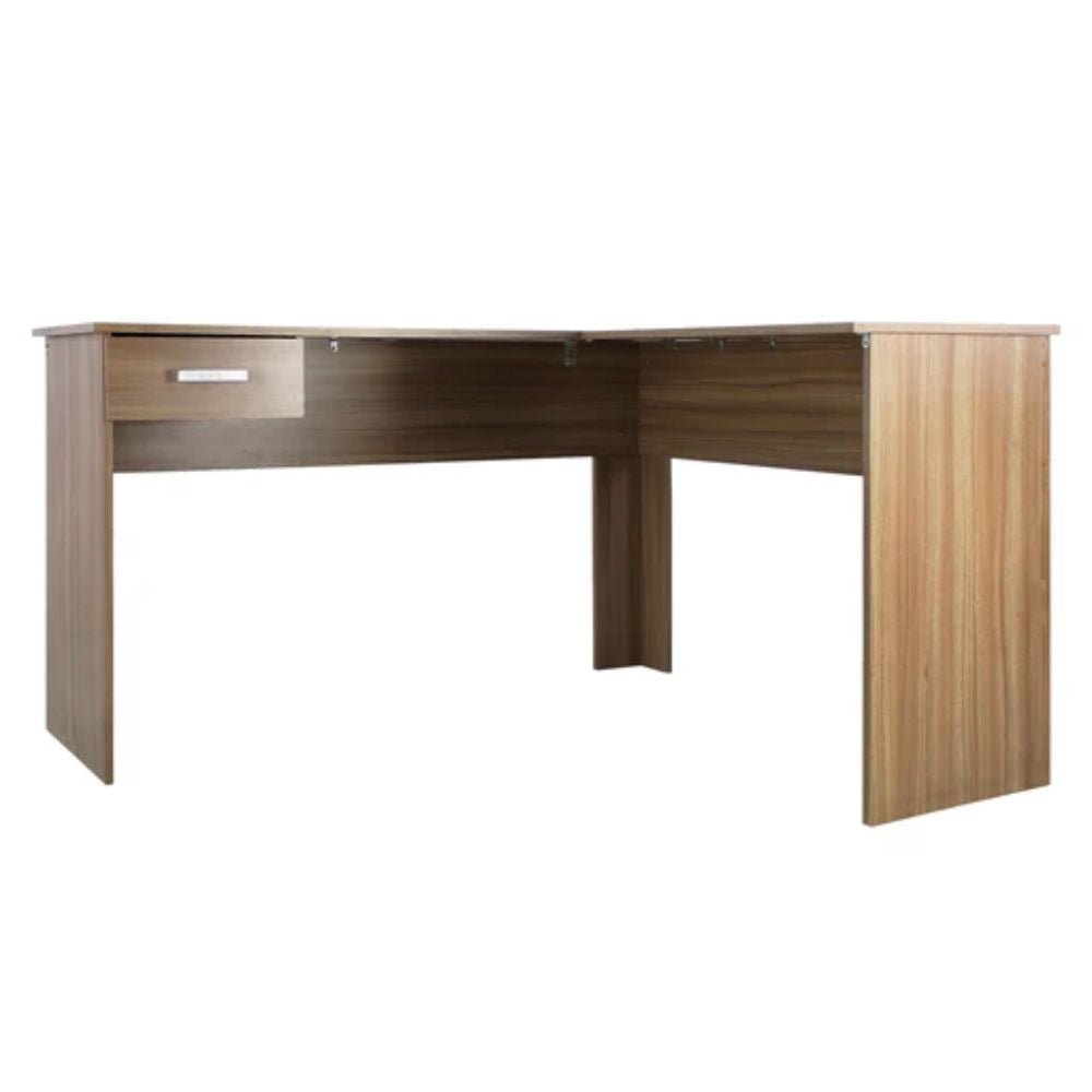 ESCRITORIO KINGSTRONG JM - 1181 FENIX 1C CONJ0360168 | Escritorio Uso de Oficina Tipo Secretarial | Amplio Espacio de Trabajo en "L" | Madera | Interior - CONJ0360168 - Mundo In - NOGAL BEAT - 