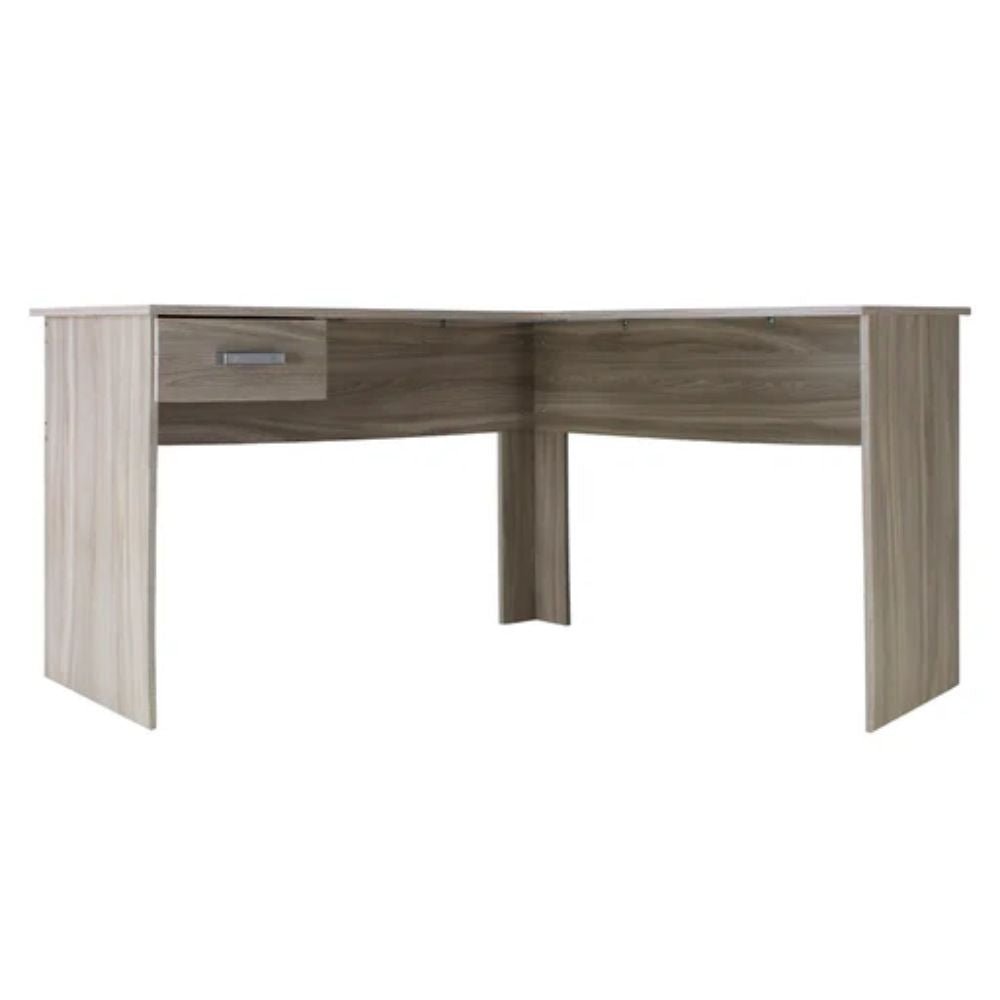ESCRITORIO KINGSTRONG JM - 1181 FENIX 1C CONJ0360168 | Escritorio Uso de Oficina Tipo Secretarial | Amplio Espacio de Trabajo en "L" | Madera | Interior - CONJ0360168 - Mundo In - NOGAL BEAT - 