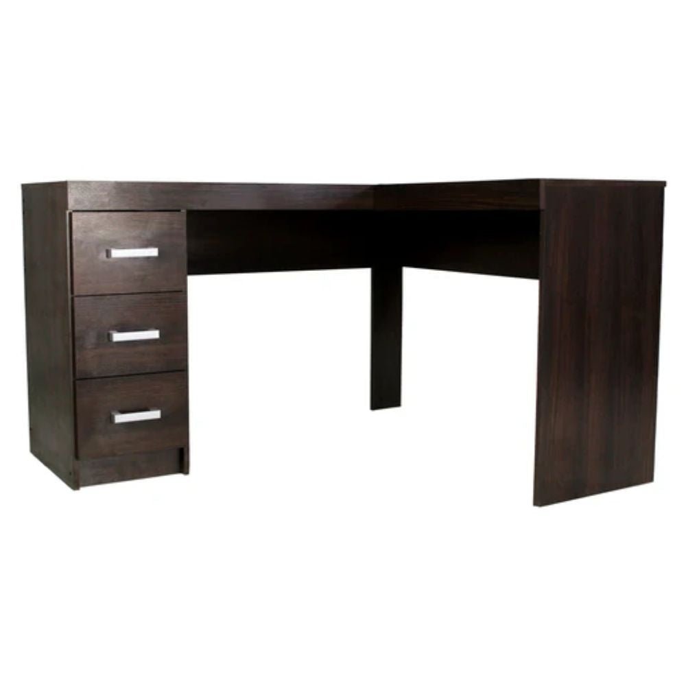 ESCRITORIO KINGSTRONG JM - 1184 FENIX 3C CONJ0360169 | Escritorio Uso de Oficina Tipo Secretarial | Amplio Espacio de Trabajo en "L" | Varios Colores | Madera | Interior - CONJ0360169 - Mundo In - NOGAL BEAT - 