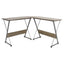 ESCRITORIO KINGSTRONG JM - 909M ESCR0360127 | Escritorio Uso de Oficina Tipo Secretarial | Base Estructura Metalica | Varios Colores | Madera en "L" | Interior - ESCR0360127 - Mundo In - NOGAL BEAT - 