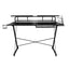 ESCRITORIO KINGSTRONG NOVA 120X60 MOB - 282 ESCR0903187 | Escritorio Ocasional Zonas de Estudio | Repisas Móviles Rejilla en la Parte Inferior Base Metal | Negro | Madera | Interior - ESCR0903187 - Mundo In - NOGAL BEAT - Escritorio
