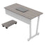 Escritorio Lateral para Consultorio - OFIK 269 127SKT - Cubierta en Melamina y Estructura en Lámina - 269 - OFIK - NOGAL BEAT - Escritorio