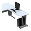 Escritorio Lateral para Consultorio - OFIK 269 127SKT - Cubierta en Melamina y Estructura en Lámina - 269 - OFIK - NOGAL BEAT - Escritorio