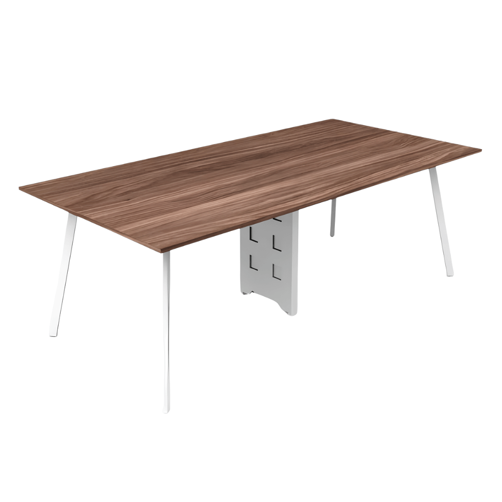 Estación de Trabajo para Empresa - NOGAL BEAT SAINZ 240 x 120 - Varios Colores - Estructura Con Cubierta - Estación de trabajo Sainz 240x120 c/ cubierta 19mm - MOBILIARIO EN MOVIMIENTO - NOGAL BEAT - Estación