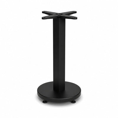 Estructura Baja para Mesa - VERSA STYLE BASE CHIANTI - Pedestal Base de Plato de Acero Fundido con Regatones Niveladores - AL-CI100 - VERSA - NOGAL BEAT - Estructura para Mesa