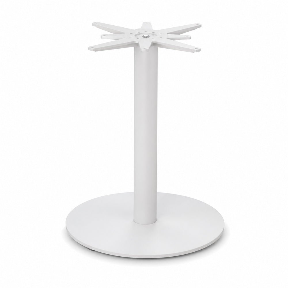 Estructura Baja para Mesa - VERSA STYLE BASE TOLEDO - Pedestal Base de Plato de Acero Acabado en Pintura - AL-TL100 - VERSA - NOGAL BEAT - Estructura para Mesa