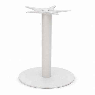 Estructura Baja para Mesa - VERSA STYLE BASE VALENCIA - Pedestal Base de Plato de Acero Acabado en Pintura - AL-VL100 - VERSA - NOGAL BEAT - Estructura para Mesa
