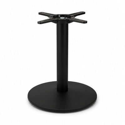 Estructura Baja para Mesa - VERSA STYLE BASE VERONA - Pedestal Base de Plato Grande en Acero - AL-VR100 - VERSA - NOGAL BEAT - Estructura para Mesa