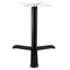 Estructura Baja para Mesas - LABENZE H73 160-07400 - Varios Colores - Columna Redonda y 3 Puntas - 160-07400-NGO - Labenze - NOGAL BEAT - Estructura para Mesa