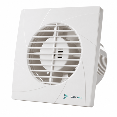 Extractor de Aire para Baños Completos - MASTERFAN INTER 6 - Blanco - Operación Silenciosa - INTER 6 - Masterfan - NOGAL BEAT - Extractor de Aire