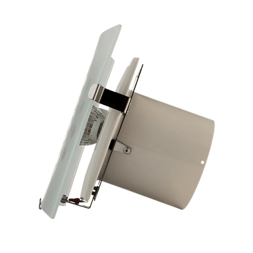 Extractor de Aire para Medios Baños - MASTERFAN CUARZO 4 - Satinado - Operación Silenciosa - CUARZO 4 - Masterfan - NOGAL BEAT - Extractor de Aire