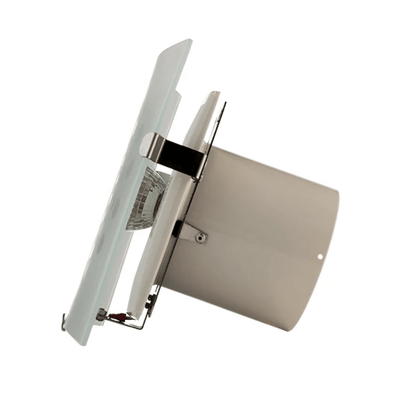 Extractor de Aire para Medios Baños - MASTERFAN CUARZO 4 - Satinado - Operación Silenciosa - CUARZO 4 - Masterfan - NOGAL BEAT - Extractor de Aire
