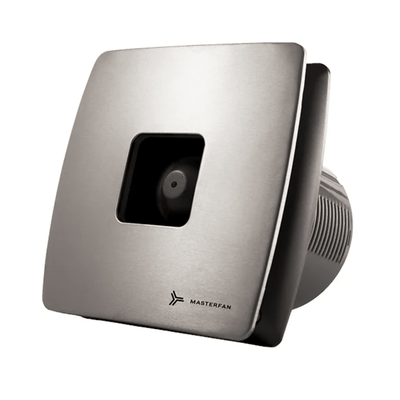 Extractor de Aire para Medios Baños - MASTERFAN VISTA 4 - Satinado - Operación Silenciosa - VISTA 4 - Masterfan - NOGAL BEAT - Extractor de Aire