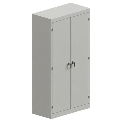Gabinete Guardarropa Metálico para Vestidor de Personal - GEBESA ARKA - Frente 90 cm - Cuerpo de Acero - GAG490045 - GEBESA - NOGAL BEAT - Archivero