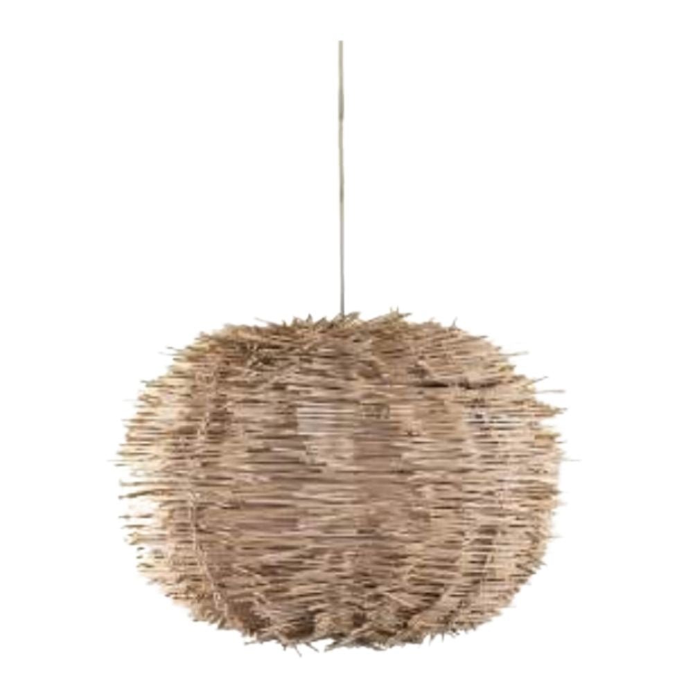 LÁMPARA NOGAL BEAT ERIZO GRANDE | Lámpara para Sala de Estar | Rattan | Interior - ERIZO 40cm x D60cm - CAMCO - NOGAL BEAT - Lámparas