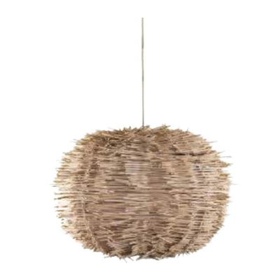 LÁMPARA NOGAL BEAT ERIZO MEDIANA | Lámpara para Sala de Estar | Rattan | Interior - ERIZO 25cm X D40cm - CAMCO - NOGAL BEAT - Lámparas