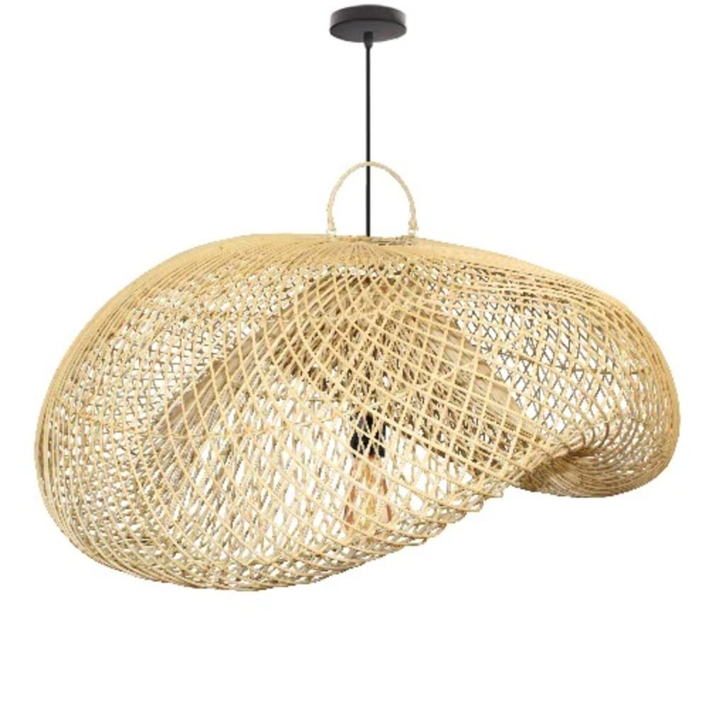 LÁMPARA NOGAL BEAT MÉXICO | Lámpara Decorativa | Rattan | Natural | Grande | Interior - MÉXICO 40cm x 80cm - CAMCO - NOGAL BEAT - Lámparas