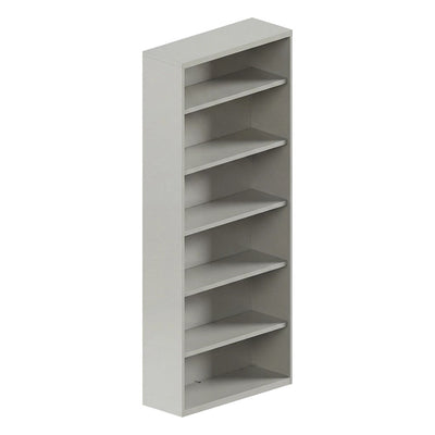 Librero a Piso Abierto para Sala de Archivo - GEBESA ARKA - Altura 205 cm - Cuerpo de Acero - GAG464205 - GEBESA - NOGAL BEAT - Librero