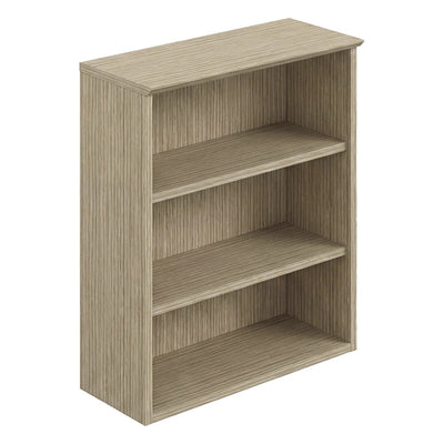 Librero Abierto sobre Credenza para Despacho - GEBESA FILO - Frente 90 cm - Cubierta de MDF y Cuerpo de Aglomerado - GCF442090CN - GEBESA - NOGAL BEAT - Librero