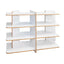 LIBRERO KINGSTRONG LIBRERO BAJO REGGO | Librero para Oficina Casa Hogar | Varios Colores | Diseño Escandinavo | Interior - LIBR0904383 - Mundo In - NOGAL BEAT - Librero