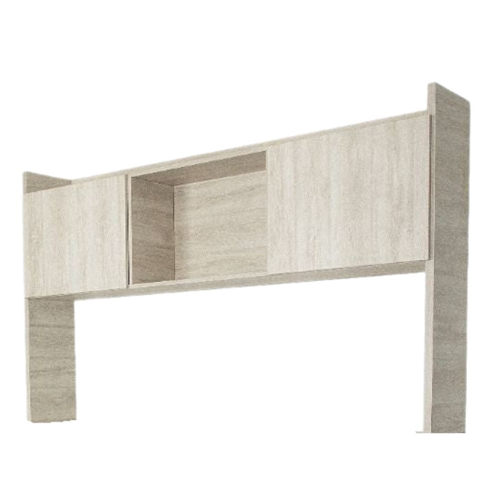 LIBRERO NOGAL BEAT KOV - U 155 | Librero sobre Credenza para Escritorio Ejecutivo de Oficina | Melamina | Interior - KoV - U 1.55 x .30 x 1.10 - ALBAR - NOGAL BEAT - Librero