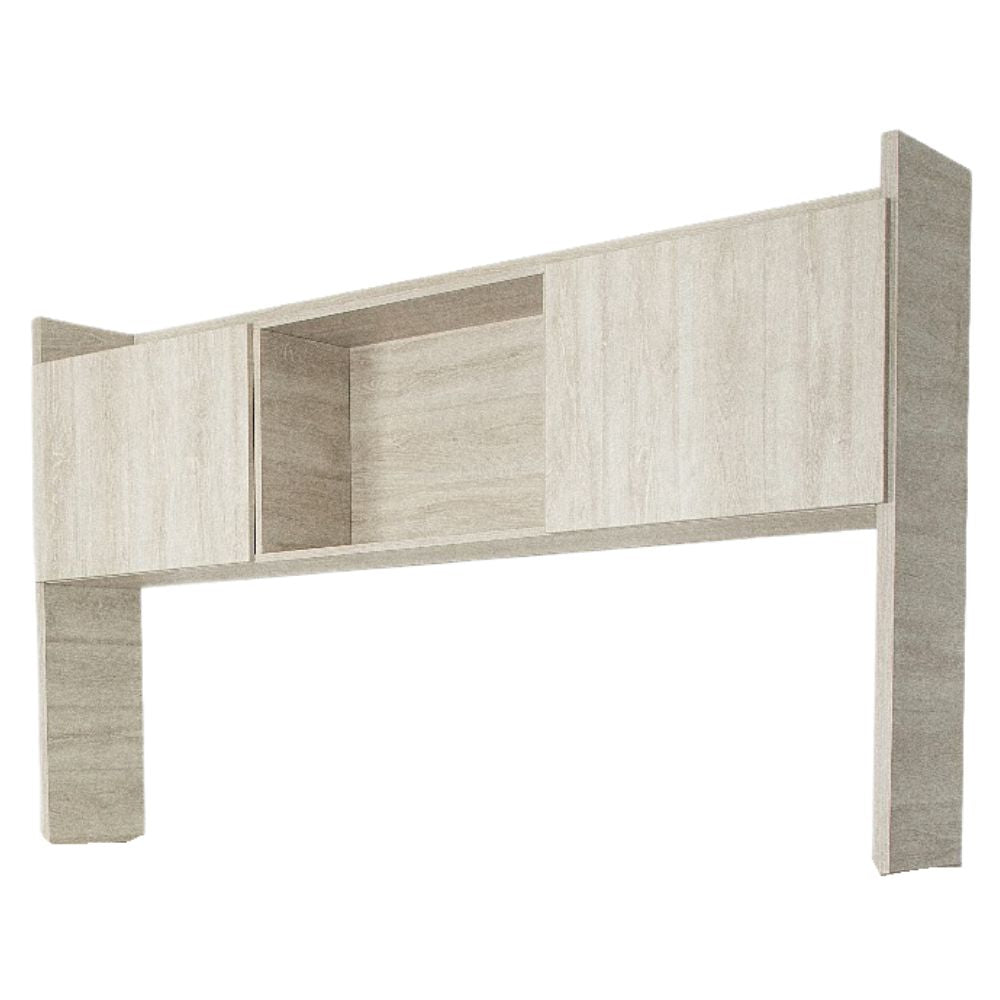 LIBRERO NOGAL BEAT STOL - U 155 | Librero sobre Credenza para Escritorio Ejecutivo de Oficina | Melamina | Interior - Stol - U 1.55 x .30 x 1.10 - ALBAR - NOGAL BEAT - Librero