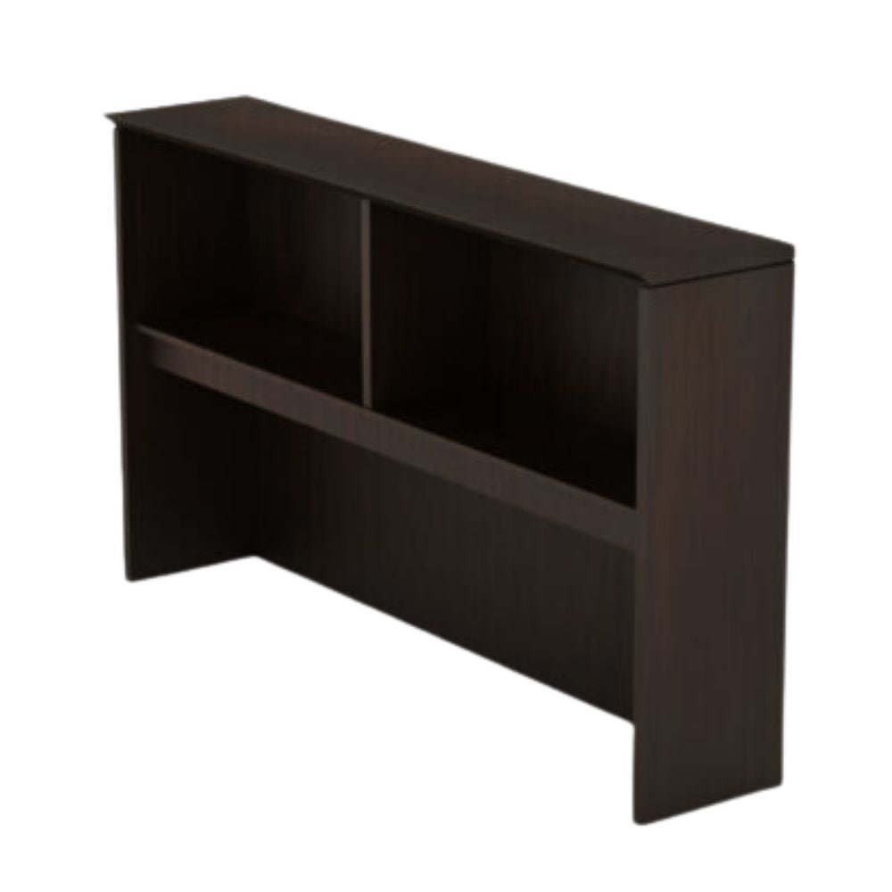 LIBRERO OFIK 761 | Librero para Oficina | Sobre Credenza Filo 181x35x105 | Interior - 761 - OFIK - NOGAL BEAT - Librero