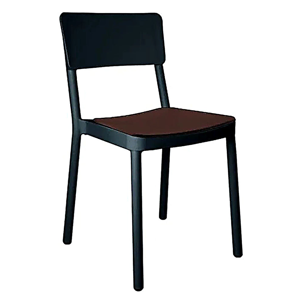 Silla Comercial para Terraza Protección UV - RESOL LISBOA - Varios Colores - Asiento Tapizado
