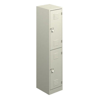 Locker Metálico para Planta Industrial - GEBESA ARCHIVO Y ALMACENAJE - Frente 38 cm - 2 Puertas Estándar - GAA742 - GEBESA - NOGAL BEAT - Archivero