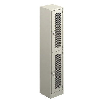 Locker Metálico para Vestidor - GEBESA ARCHIVO Y ALMACENAJE - Frente 36 cm - 2 Puertas con Malla 3B - GAA752 - GEBESA - NOGAL BEAT - Archivero