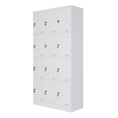 LOCKER OFIK 1107 | Locker para Oficina | 12 Puertas | Metalico | MC Blanco | Interior - 1107 - OFIK - NOGAL BEAT - Mobiliario