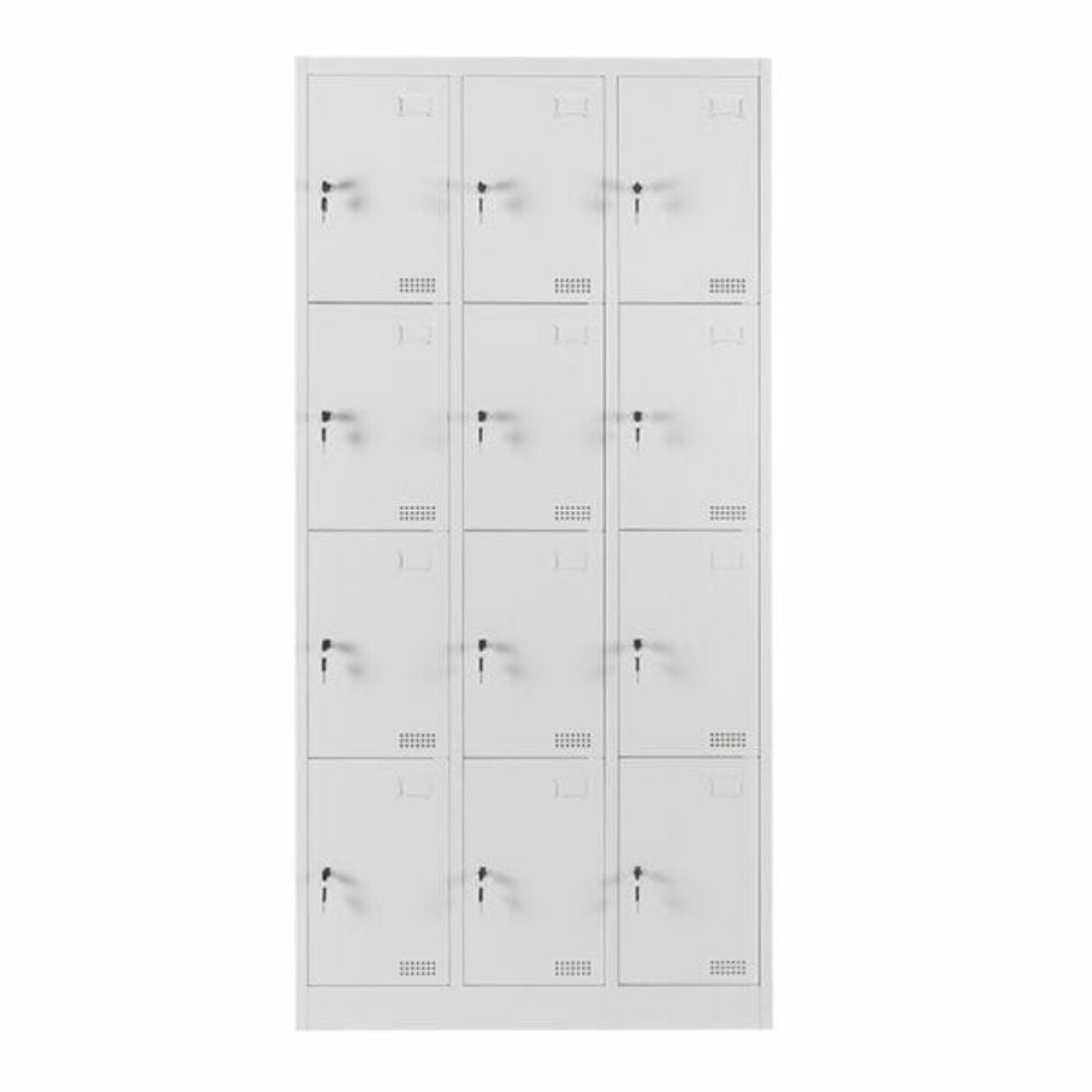 LOCKER OFIK 1107 | Locker para Oficina | 12 Puertas | Metalico | MC Blanco | Interior - 1107 - OFIK - NOGAL BEAT - Mobiliario