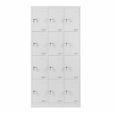 LOCKER OFIK 1107 | Locker para Oficina | 12 Puertas | Metalico | MC Blanco | Interior - 1107 - OFIK - NOGAL BEAT - Mobiliario